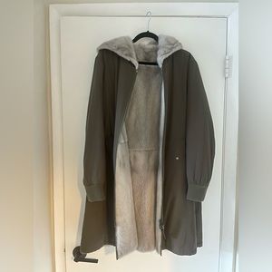 Yves Solomon mink double sided fur coat. Perfect mob wife aesthetic.